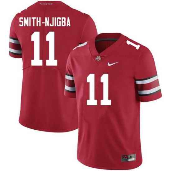 Men's Ohio State Buckeyes #11 Jaxon Smith-Njigba Scarlet NCAA Nike College Football Jersey